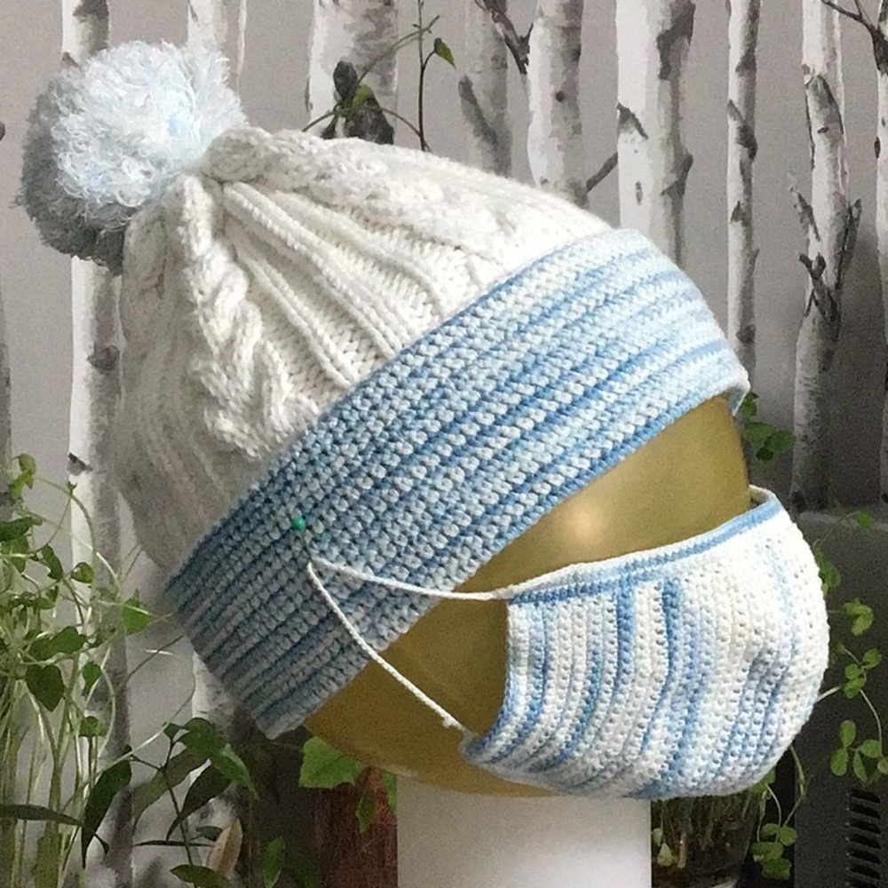 100% cotton self-made hat with mask